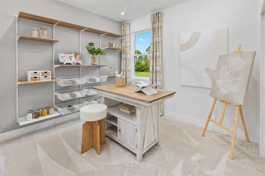 Furnished interior view inside a new home in Wellen Park, Venice (Image 19).