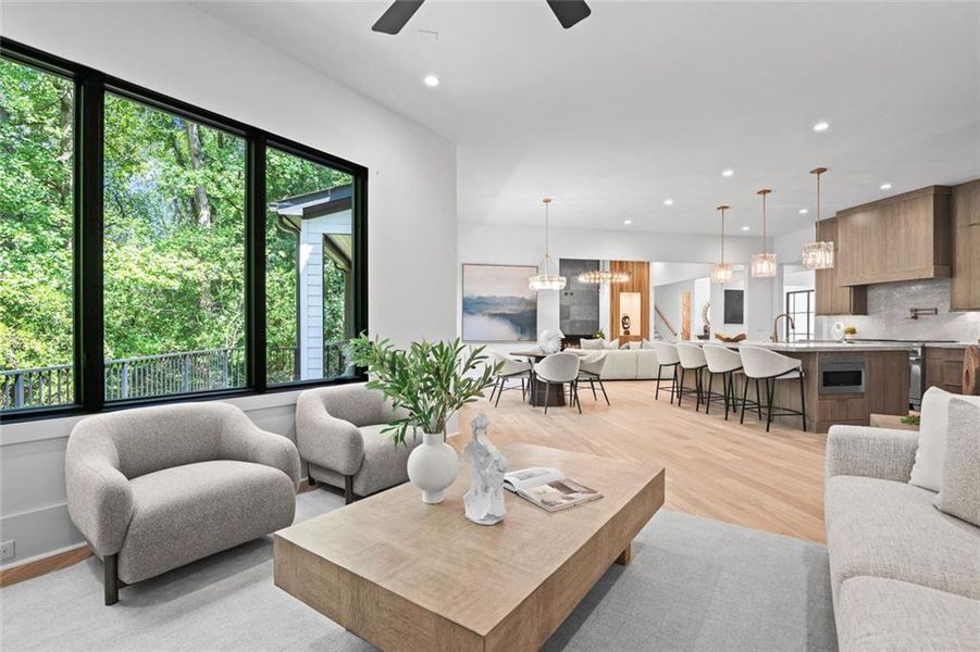 Furnished interior view inside a new home in , Atlanta (Image 70). Furnished interior view inside a new home in , Atlanta (Image 70).