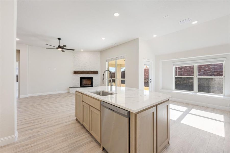 Furnished interior view inside a new home in Mockingbird Hills 60-65, Joshua (Image 14).