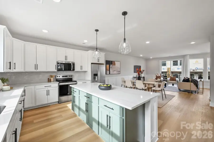 Furnished interior view inside a new home in , Charlotte (Image 7).