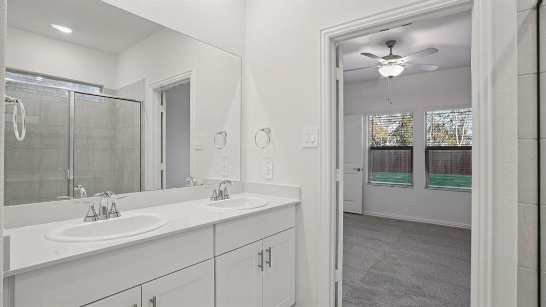 Furnished interior view inside a new home in Eastridge - Spring Series, McKinney (Image 11). Furnished interior view inside a new home in Eastridge - Spring Series, McKinney (Image 11).