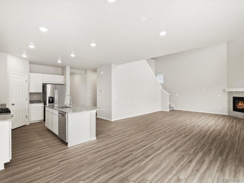 Spacious, unfurnished interior of a new home in Buffalo Highlands: The Flora Collection, Commerce City (Image 16).