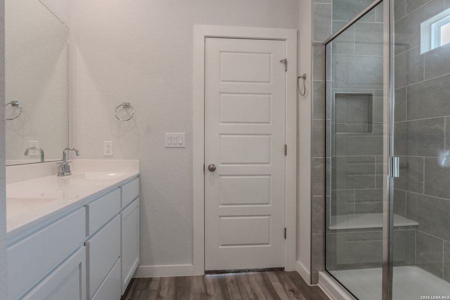 Furnished interior view inside a new home in The Meadows at Hunters Ranch, San Antonio (Image 8). Furnished interior view inside a new home in The Meadows at Hunters Ranch, San Antonio (Image 8).