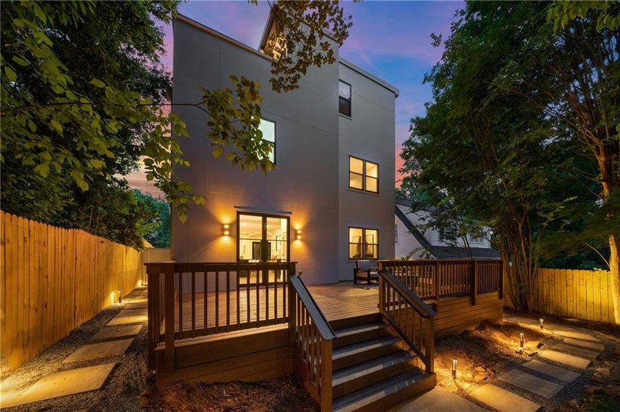 Exterior details and patio area of a home in , Atlanta (Image 37).