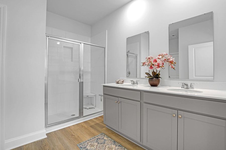 Furnished interior view inside a new home in Rivers Reach, Yemassee (Image 32). Furnished interior view inside a new home in Rivers Reach, Yemassee (Image 32).