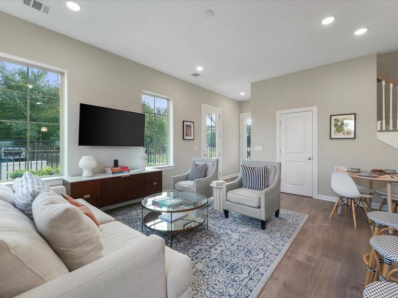 Furnished interior view inside a new home in , Houston (Image 12).