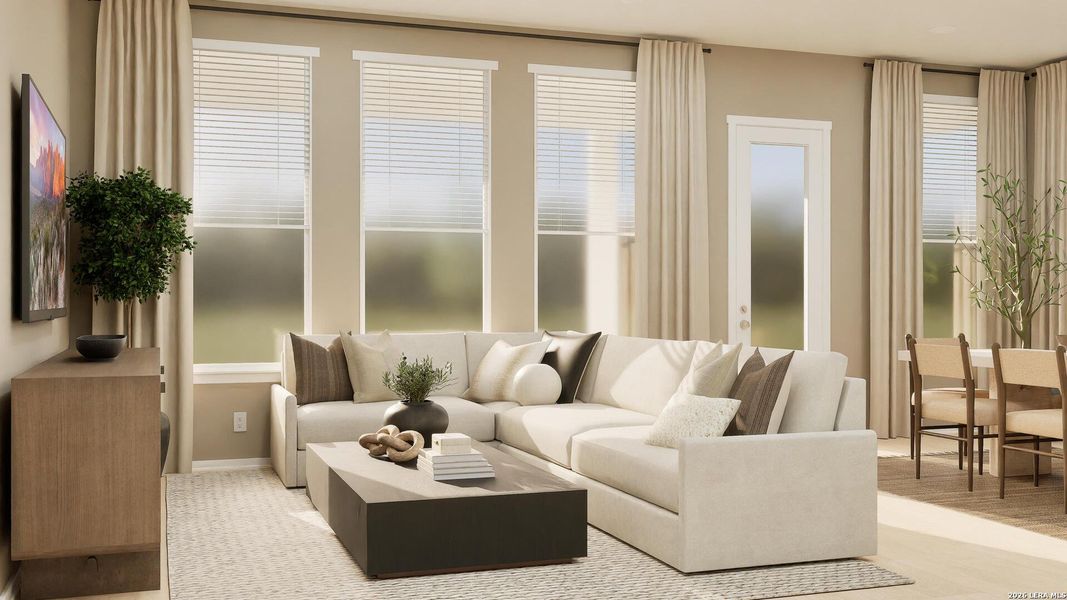 Furnished interior view inside a new home in Brookmill, San Antonio (Image 14). Furnished interior view inside a new home in Brookmill, San Antonio (Image 14).