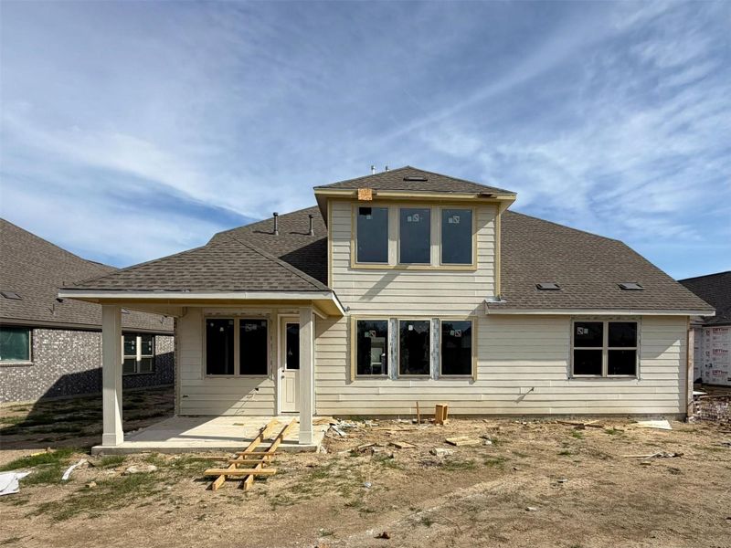 Actual progress of your home.