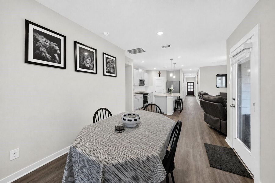 Furnished interior view inside a new home in Magnolia Place, Magnolia (Image 8). Furnished interior view inside a new home in Magnolia Place, Magnolia (Image 8).