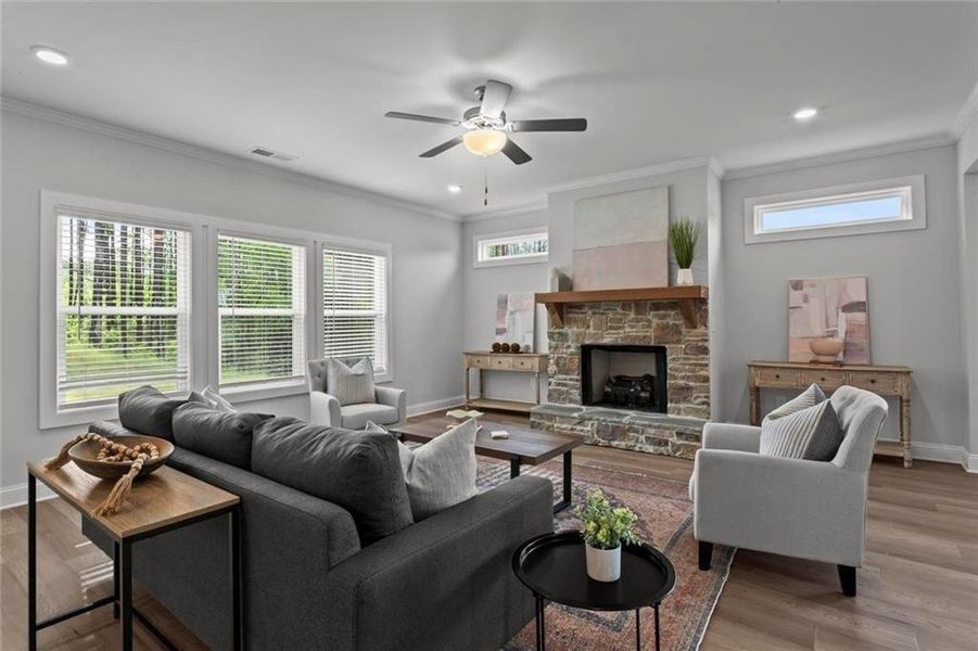 Furnished interior view inside a new home in , Dallas (Image 14).