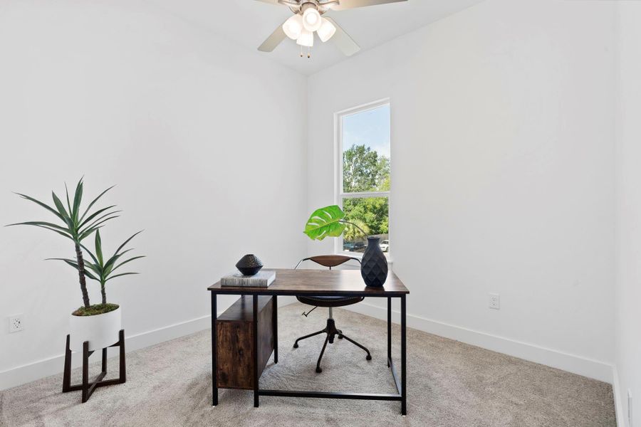 Bedroom 2 is perfect for an office