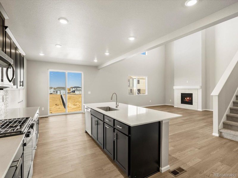 Furnished interior view inside a new home in Poudre Heights: The Alpine Collection, Windsor (Image 12). Furnished interior view inside a new home in Poudre Heights: The Alpine Collection, Windsor (Image 12).