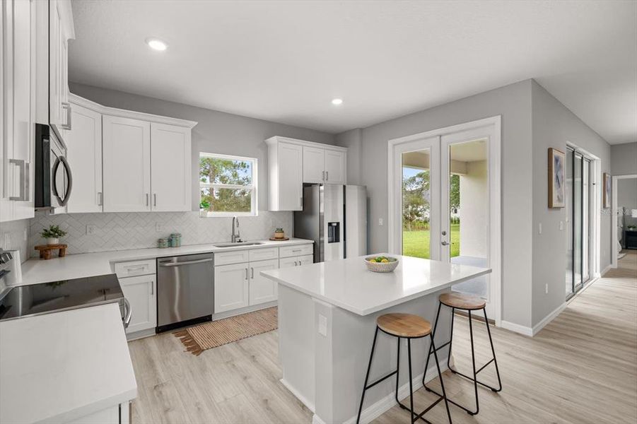 Furnished interior view inside a new home in , Sebring (Image 7). Furnished interior view inside a new home in , Sebring (Image 7).