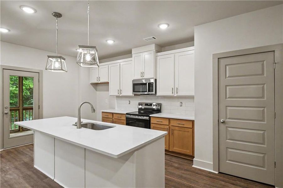 Furnished interior view inside a new home in , Norcross (Image 5). Furnished interior view inside a new home in , Norcross (Image 5).