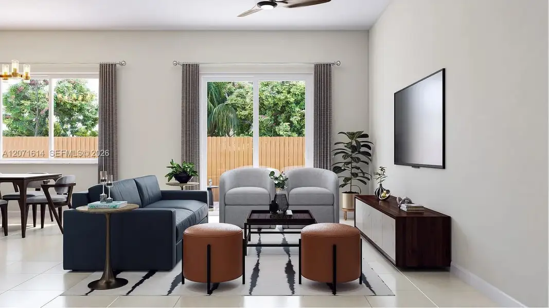 Furnished interior view inside a new home in , Homestead (Image 3).
