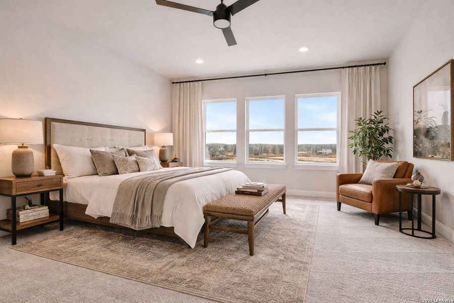 Furnished interior view inside a new home in Meyer Ranch – Legacy Series, New Braunfels (Image 12).