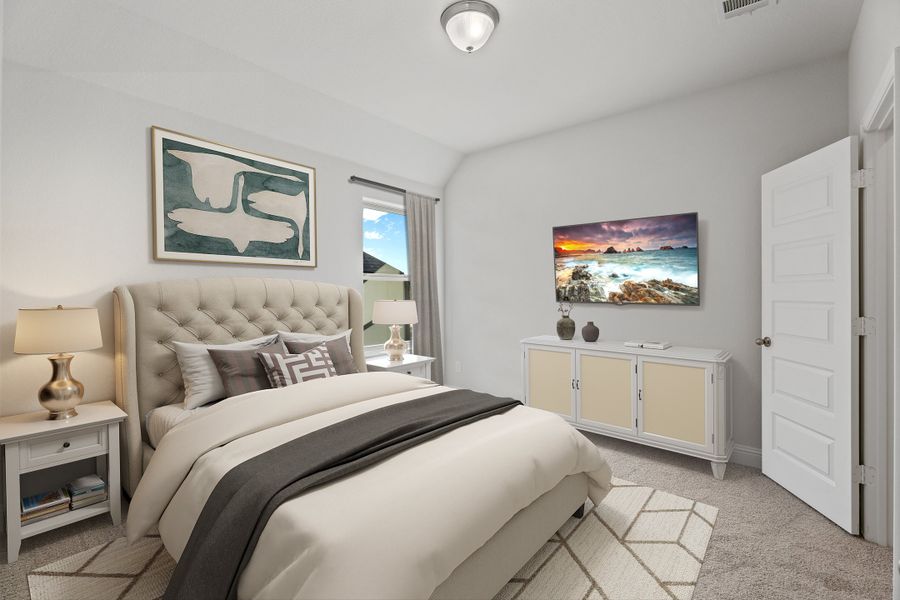 Representative furnished interior of a home built from the Parker by Beazer Homes in Saratoga, Aubrey (Image 17).