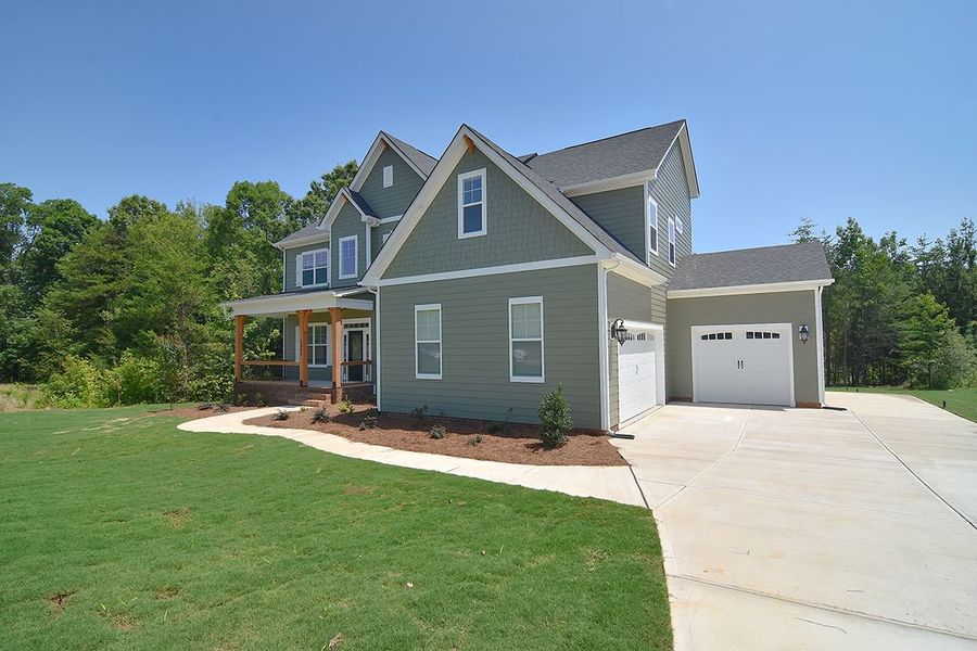 Representative exterior photo of a completed home built from the Harvard by Greybrook Homes in Harbor Watch, Statesville, NC (Image 23).