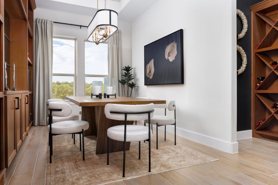 Representative furnished interior of a home built from the Castella by Ladera Texas in Ladera at Timberbrook, Justin (Image 6).