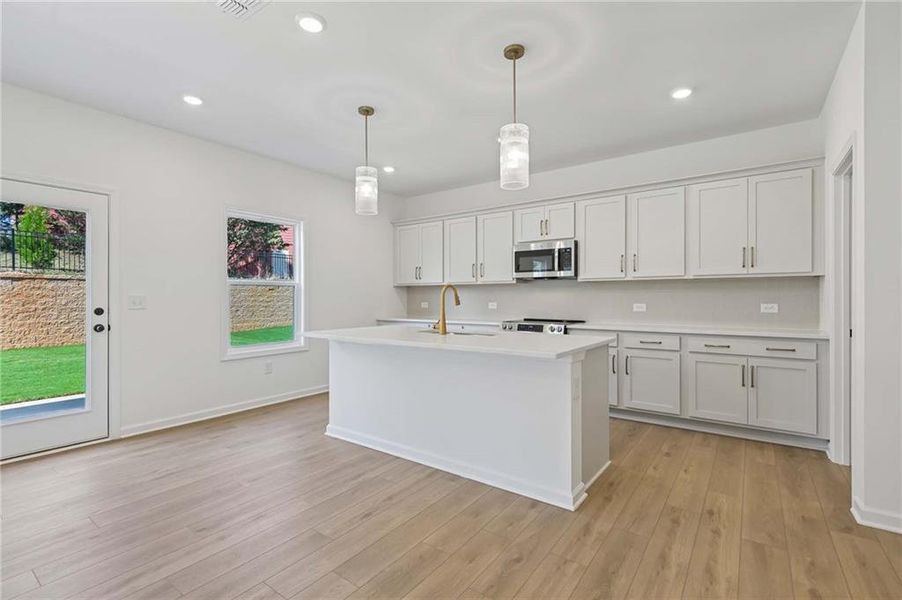 Furnished interior view inside a new home in Langston Reserve, Cartersville (Image 11).