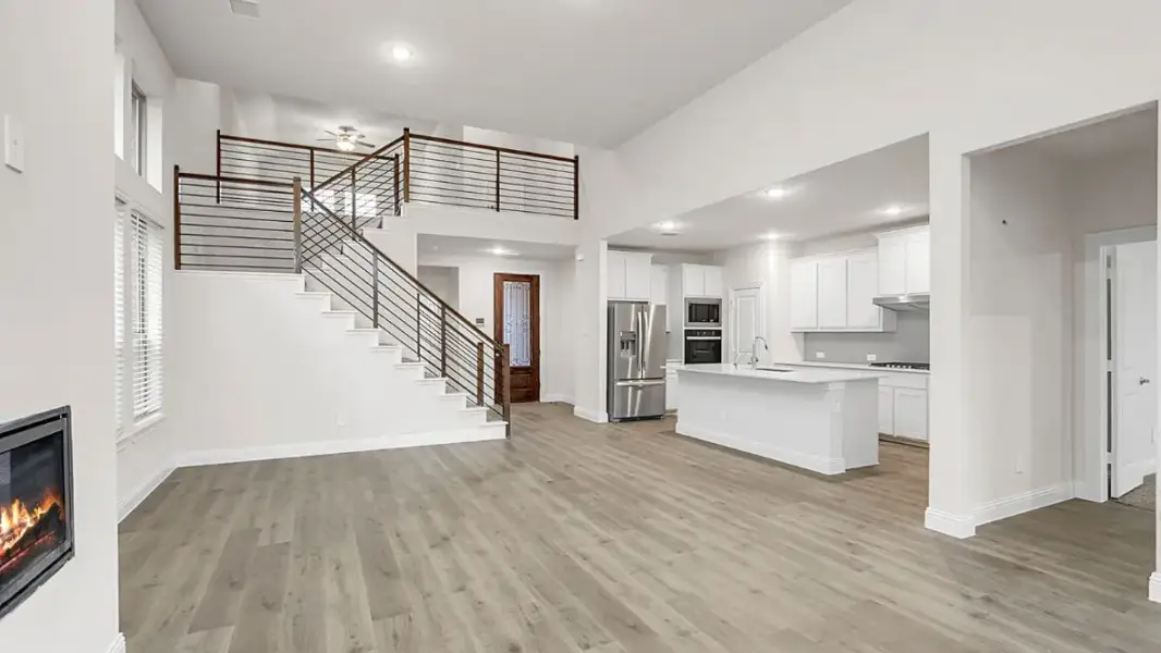 Representative unfurnished interior of a home built from the Estes by D.R. Horton in White Rock Trail Addition, Dallas (Image 16). Representative unfurnished interior of a home built from the Estes by D.R. Horton in White Rock Trail Addition, Dallas (Image 16).