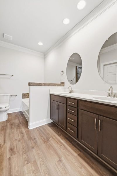 Furnished interior view inside a new home in Weybridge, Burlington (Image 10). Furnished interior view inside a new home in Weybridge, Burlington (Image 10).
