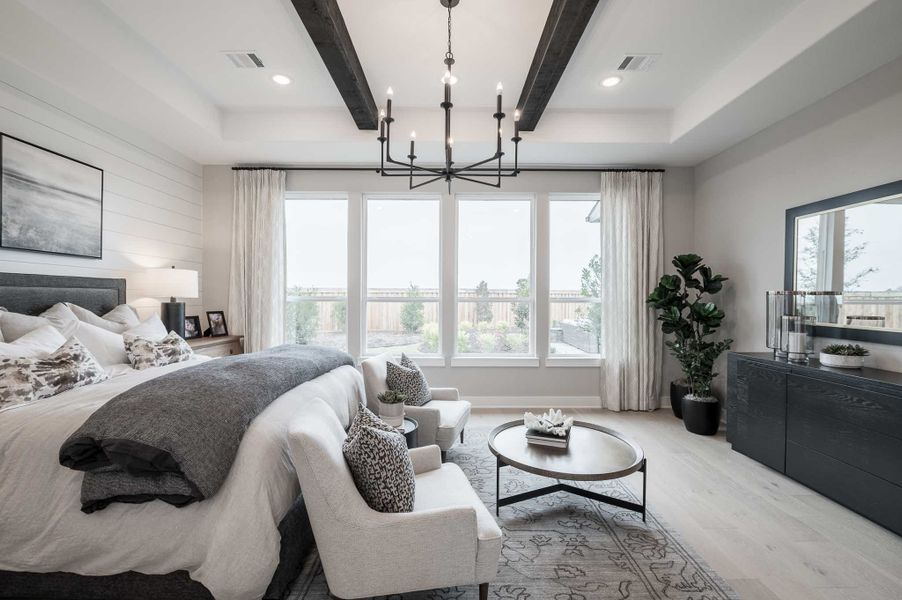 Representative furnished interior of a home built from the Milan by Tri Pointe Homes in Dunham Pointe, Cypress (Image 17).
