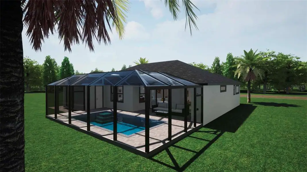 Exterior details and patio area of a home in , North Port (Image 4).