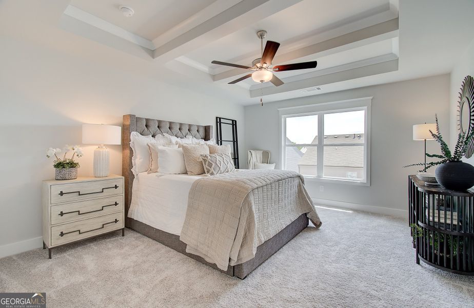 Furnished interior view inside a new home in The Towns at Auburn Station West, Auburn (Image 17).