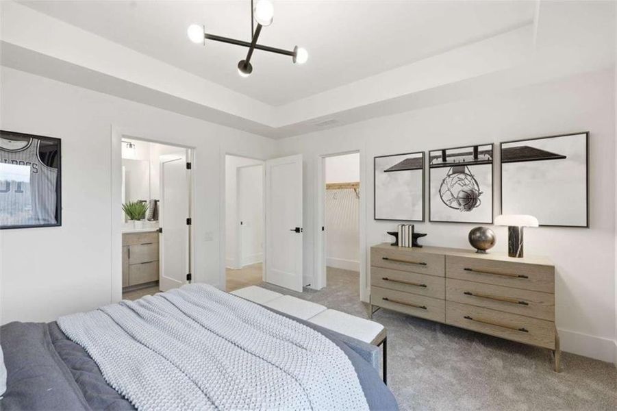 Furnished interior view inside a new home in , Gainesville (Image 40).