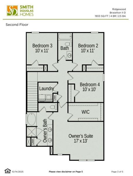 2D floor plan layout of this home in Ridgewood, Shelbyville, TN (Image 3).