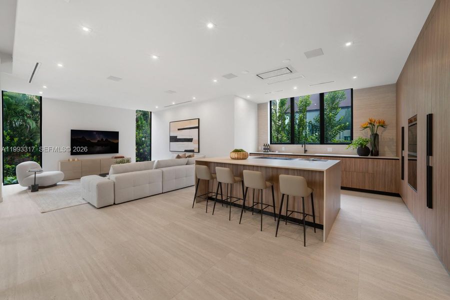 Furnished interior view inside a new home in , Miami (Image 16).