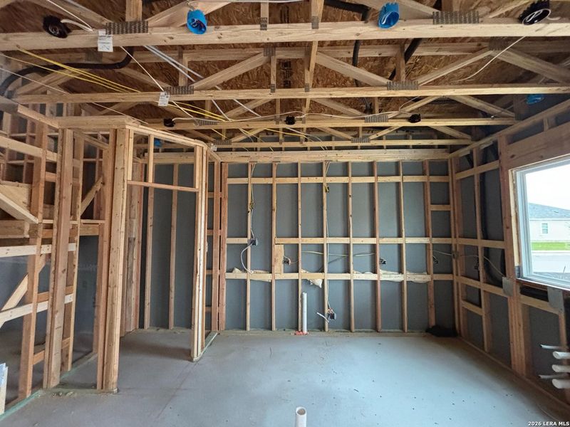 In-progress construction of a new home in , Schertz, TX (Image 37).