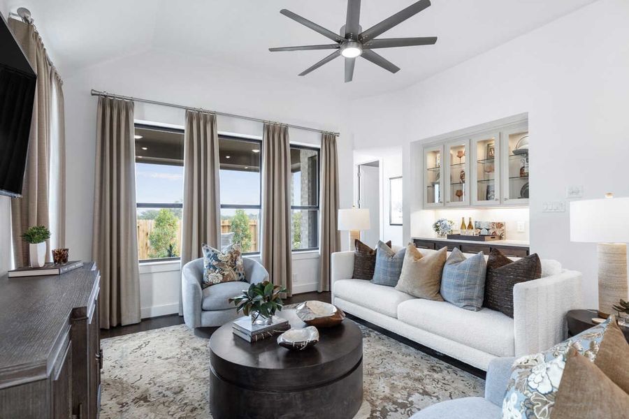 Representative Family Room - some options shown