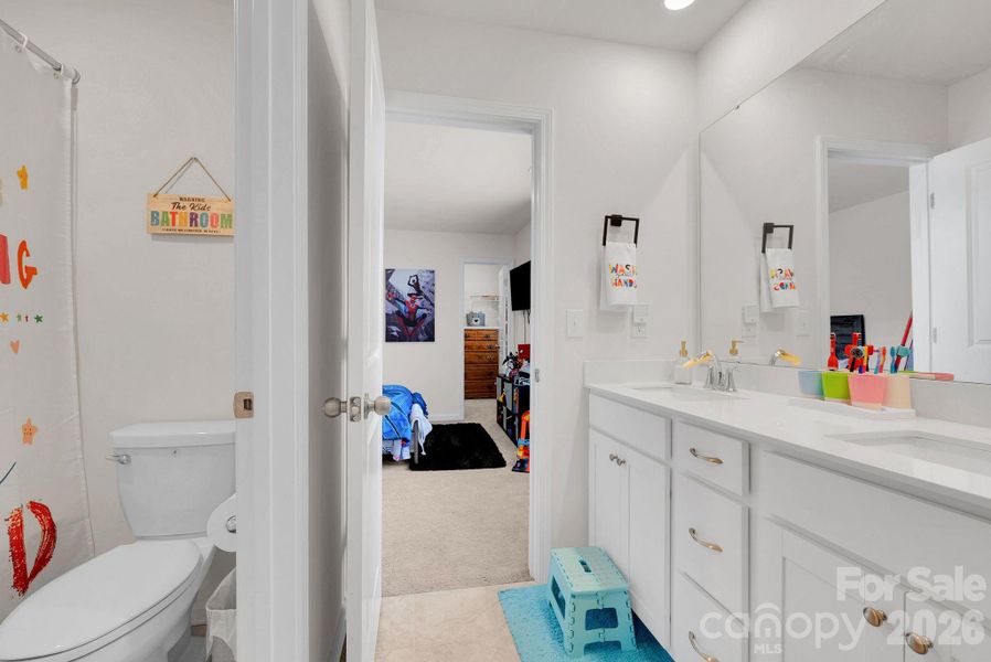 Furnished interior view inside a new home in Falls Cove at Lake Norman, Troutman (Image 29).