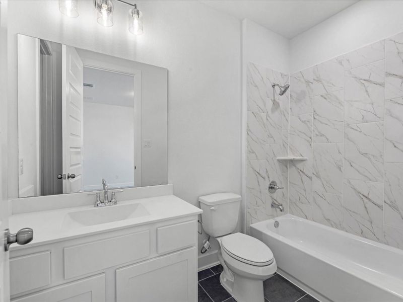 Furnished interior view inside a new home in Grange - 55', Katy (Image 10).