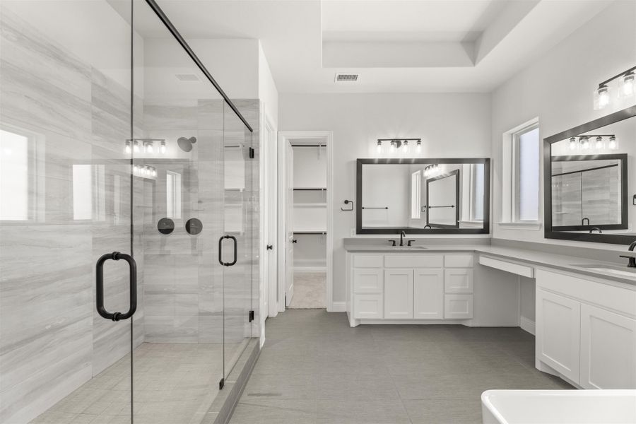 Representative furnished interior of a home built from the Wakefield by Windsor Homes in Nelson Lake Estates, Rockwall (Image 12).