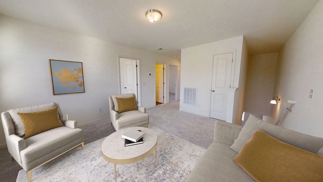 Representative furnished interior of a home built from the Voyager by Starlight Homes in Landings at Mount Olive, Polk City (Image 6).