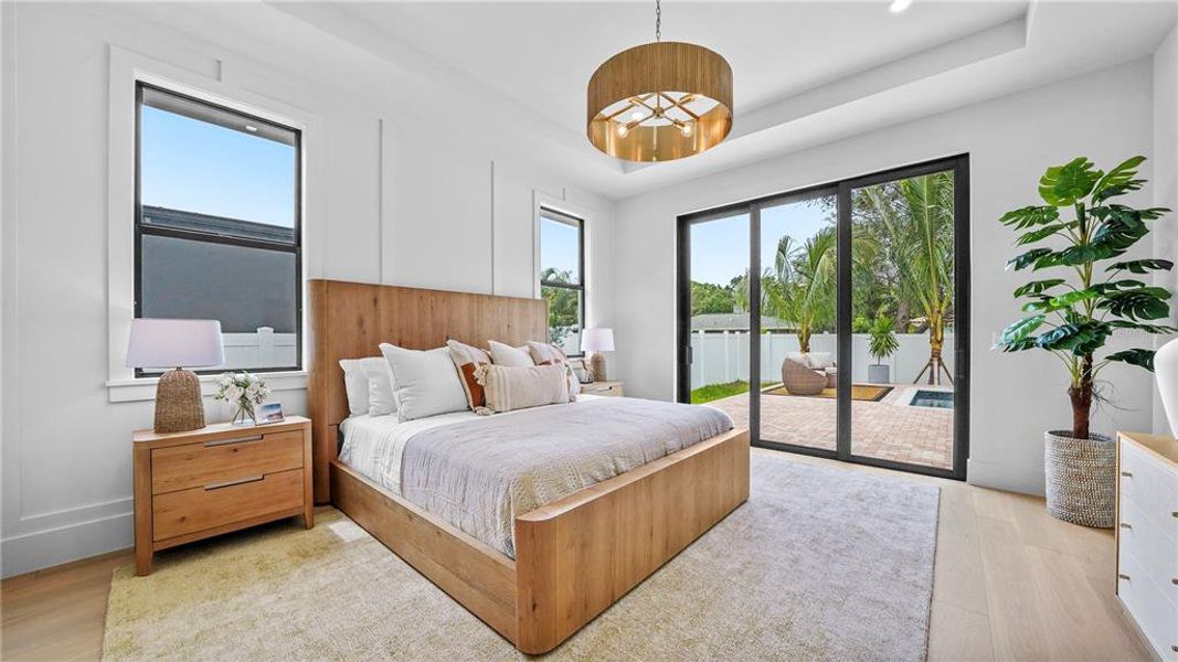 Furnished interior view inside a new home in , Sarasota (Image 36).