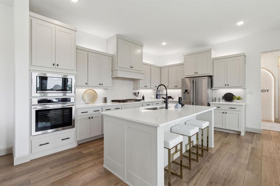 Style and sophistication abound in this dream kitchen!