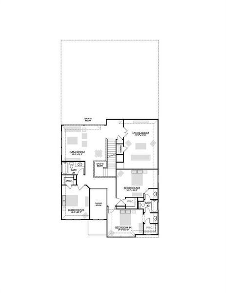 2D floor plan layout of this home in Cross Creek Meadows, Celina, TX (Image 3). 2D floor plan layout of this home in Cross Creek Meadows, Celina, TX (Image 3).