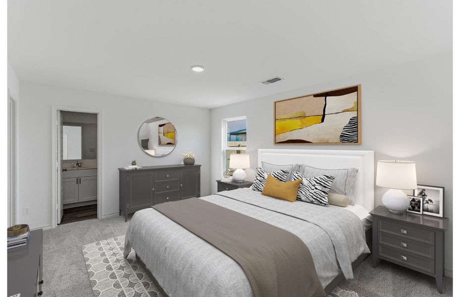 Furnished interior view inside a new home in Vista Real, Converse (Image 3).