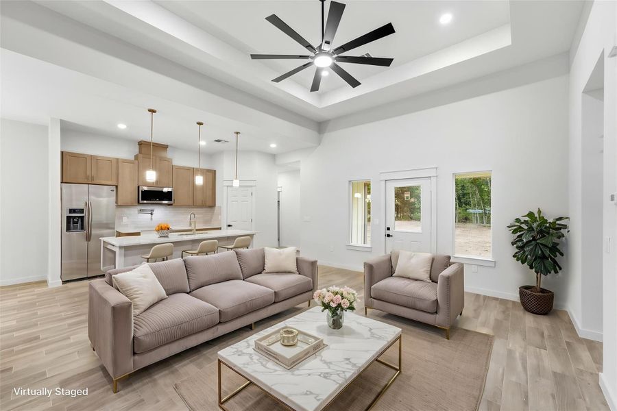 Furnished interior view inside a new home in , Conroe (Image 11).