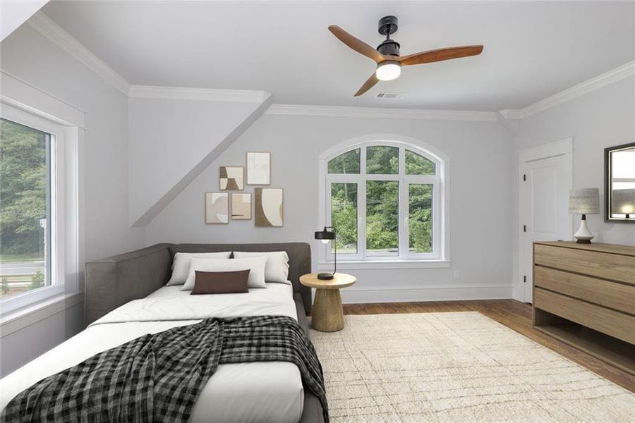 Furnished interior view inside a new home in , Roswell (Image 43).