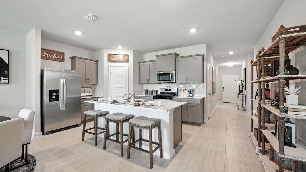 Furnished interior view inside a new home in Monarch at the Meadows, Krum (Image 5).