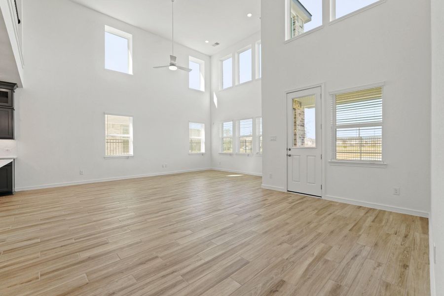 Open great room and dining area (*Photo not of actual home and used for illustration purposes only.) Open great room and dining area (*Photo not of actual home and used for illustration purposes only.)