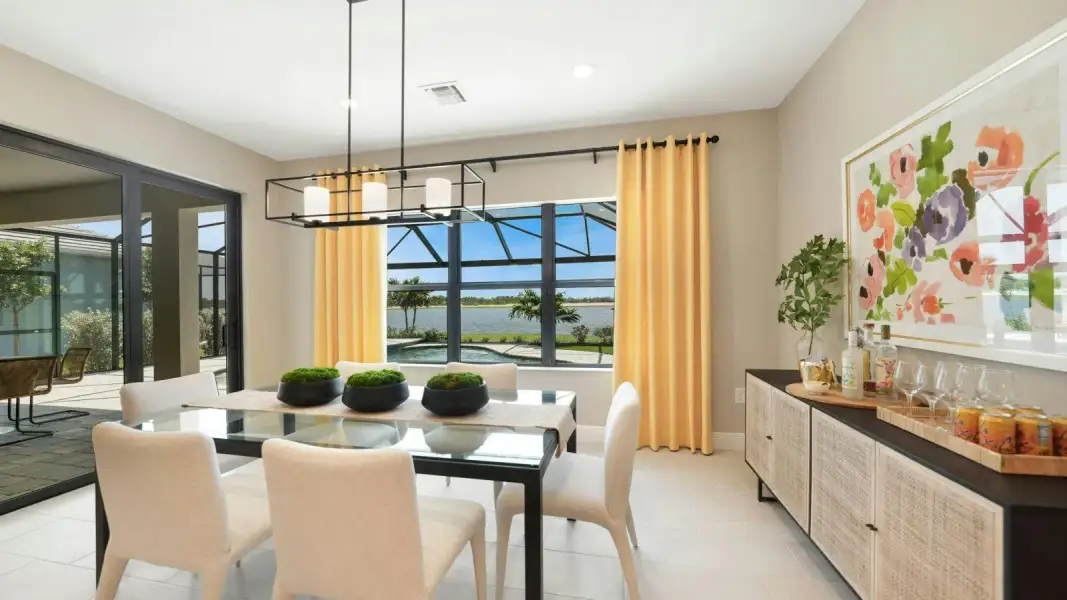 Furnished interior view inside a new home in Kingston South Real Estate and Homes for Sale in Estero, FL - Neal Communities, Estero (Image 11).