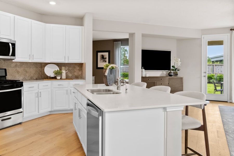 Furnished interior view inside a new home in Mustang Ridge, Magnolia (Image 4).