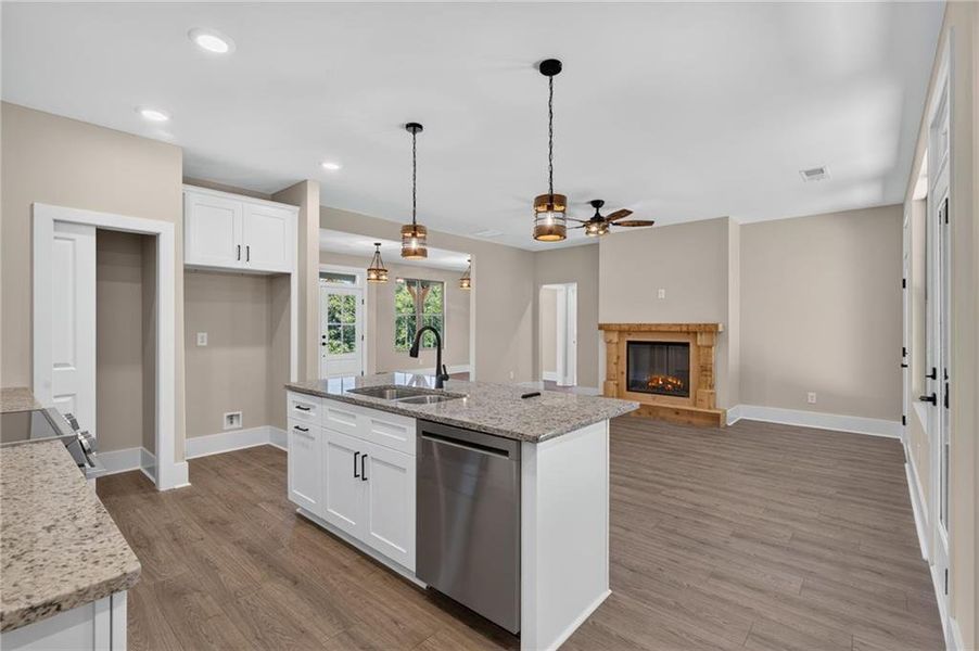 Furnished interior view inside a new home in , Dawsonville (Image 8).