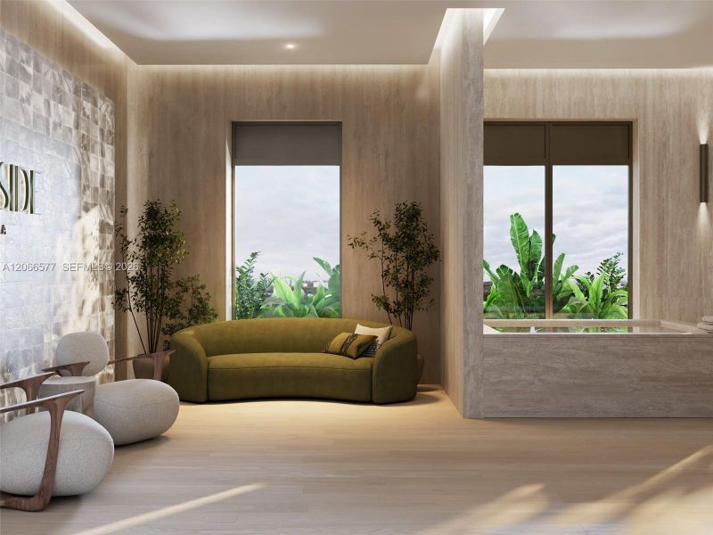 Furnished interior view inside a new home in , Miami (Image 7).